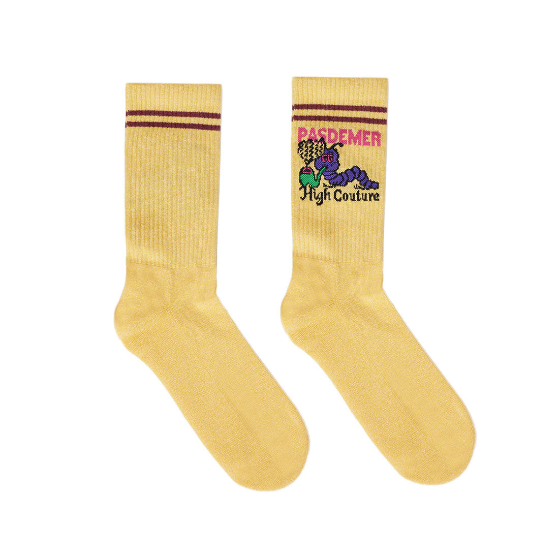 Calzini Pas de Mer - High couture socks-Giallo