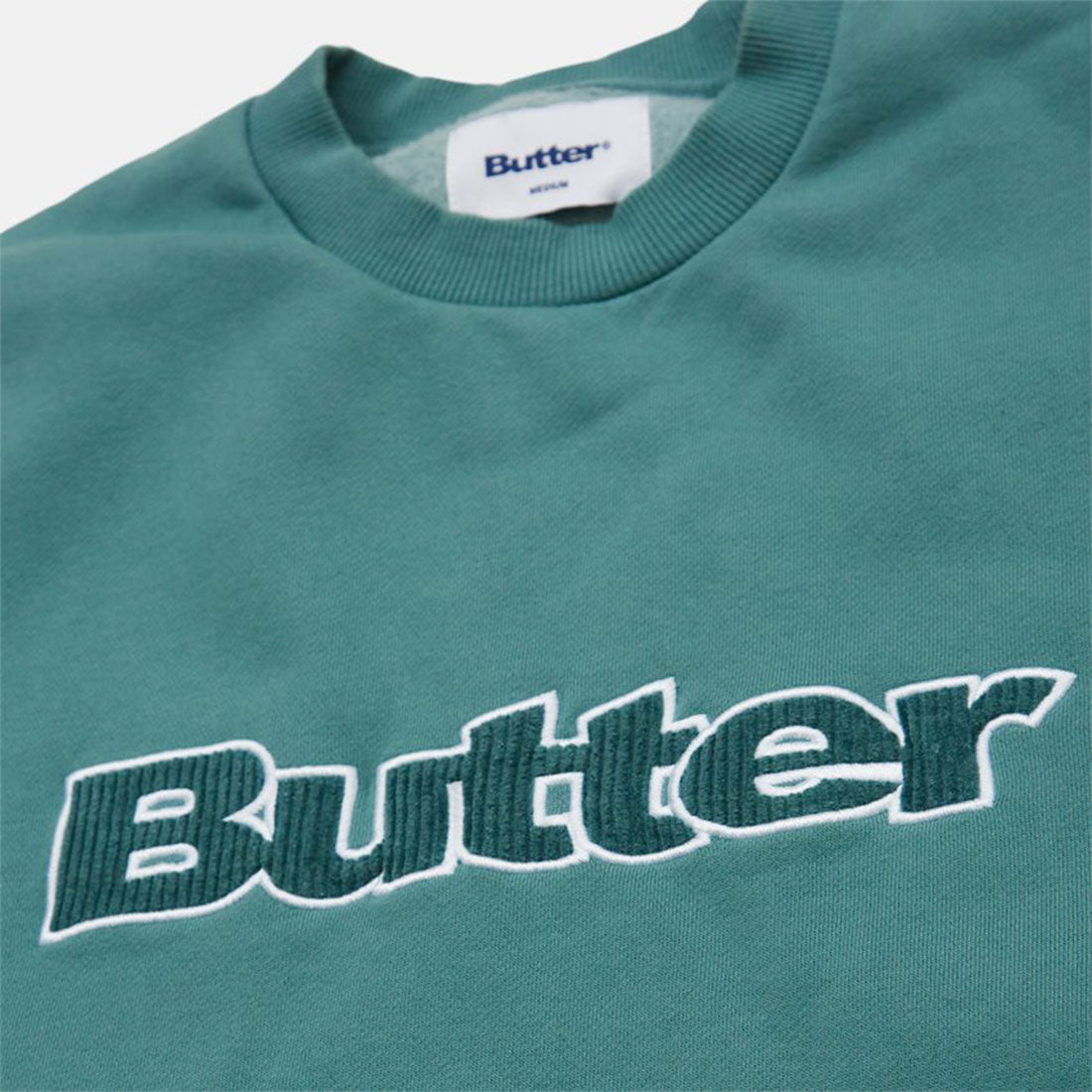 Felpa senza cappuccio Butter Goods - Cord Logo crewneck-Verde