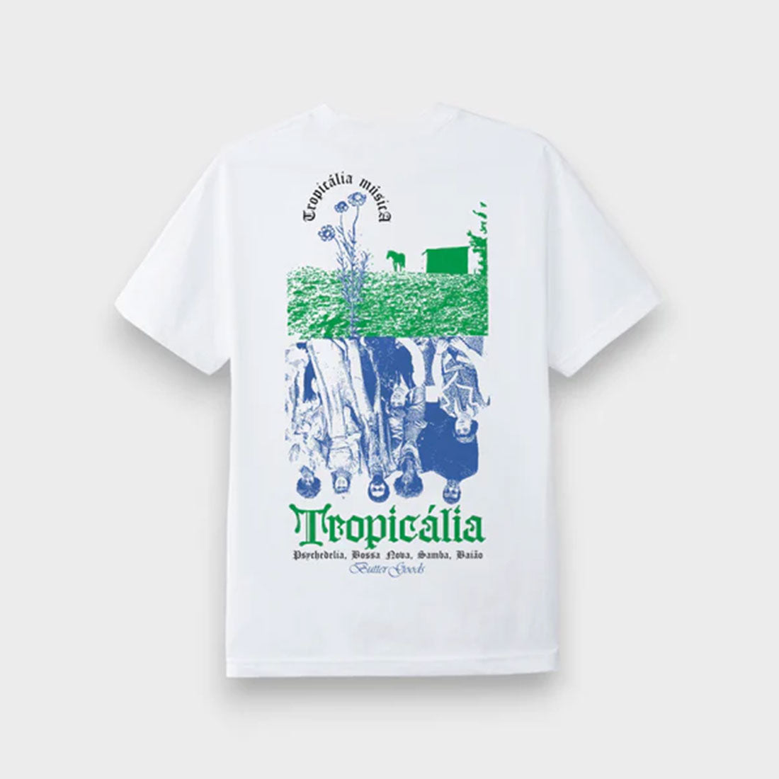 T-shirt a maniche corte Butter Goods - Tropicalia Tee-Bianco