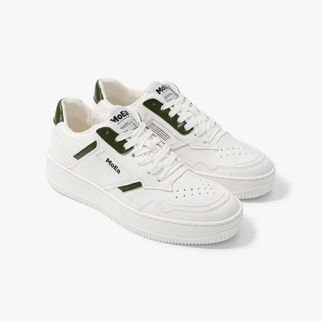 MoEa Low Shoes - Gen 1 Cactus-White