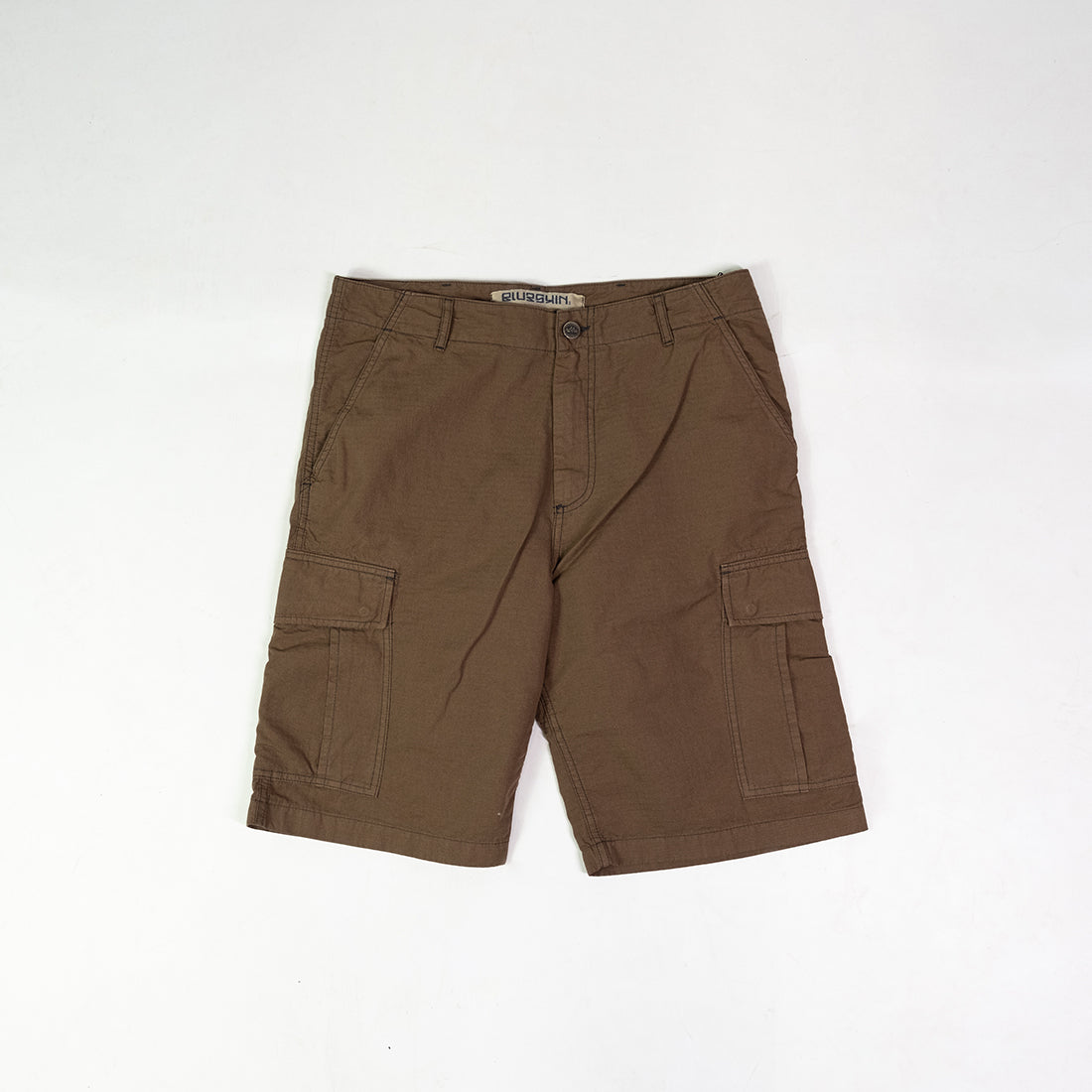Blue Skin Ripstop Shorts - Cargo C Shorts-Brown