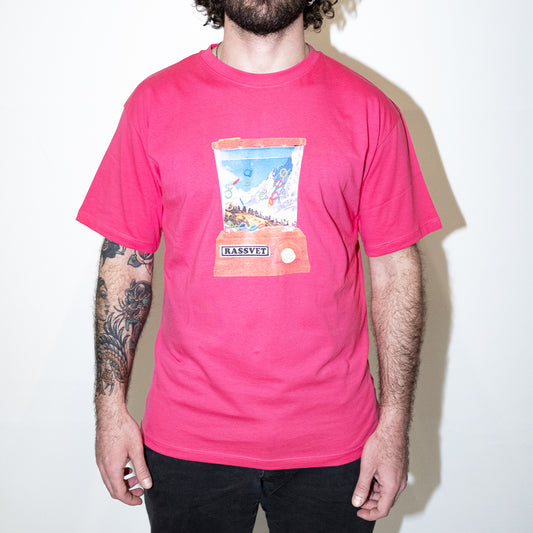 Rassvet Short Sleeve T-Shirt - Waterful Ring Toss Tee -Red