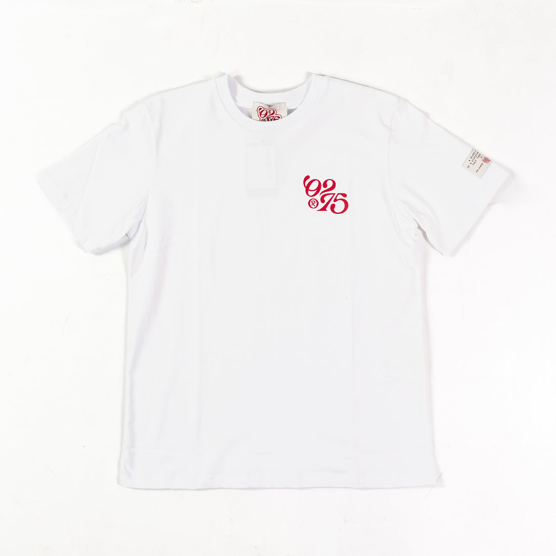 T-shirt a maniche corte 0275 - Logo tee-Bianco