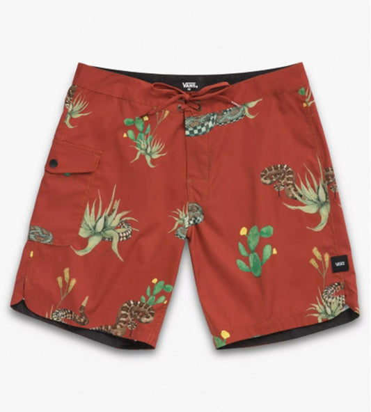 Mixed Boardshort Snake -Rosso