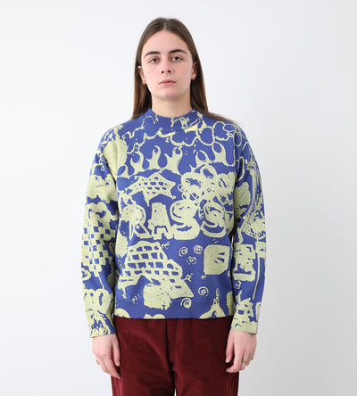 Maglione a girocollo Paccbet (Rassvet) - Spray Sweater Knit-Blu