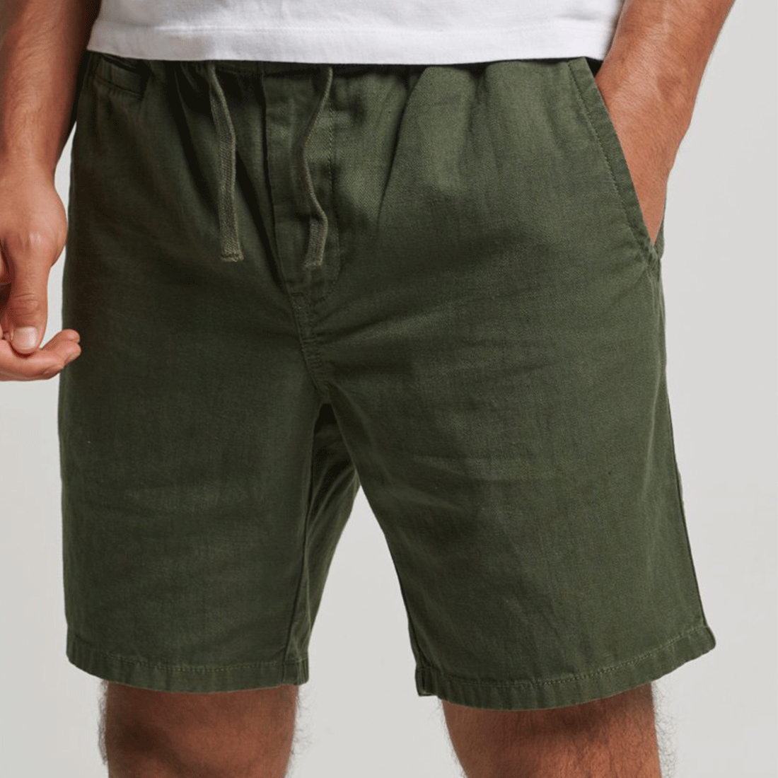 Pantaloncini Superdry - Vintage Overdyed Shorts-Verde