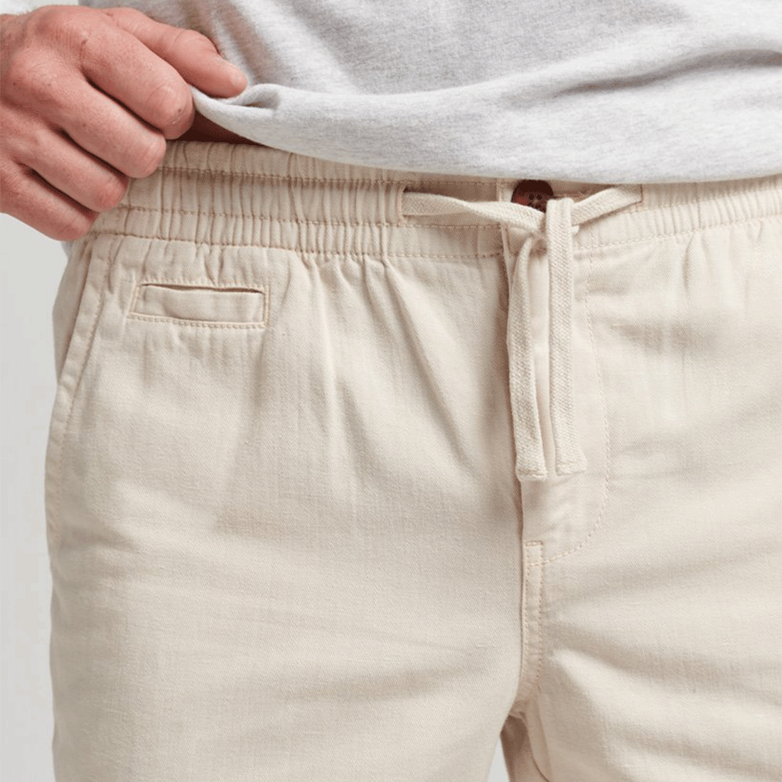 Pantaloncini Superdry - Vintage Overdyed Shorts-Crema