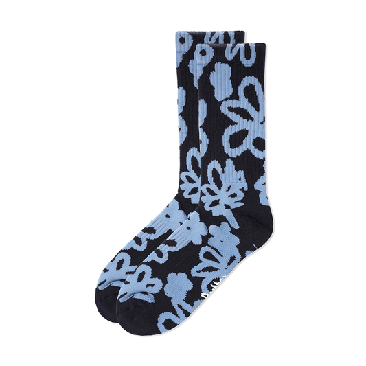 Butter Goods socks - Flower socks - Black