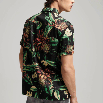 Camicia a maniche corte Superdry - Hawaiian Shirt -Nero