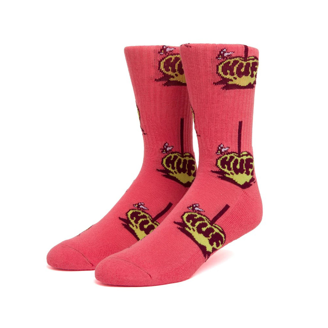 Huf Unisex Socks - Poison Apple Socks-Pink