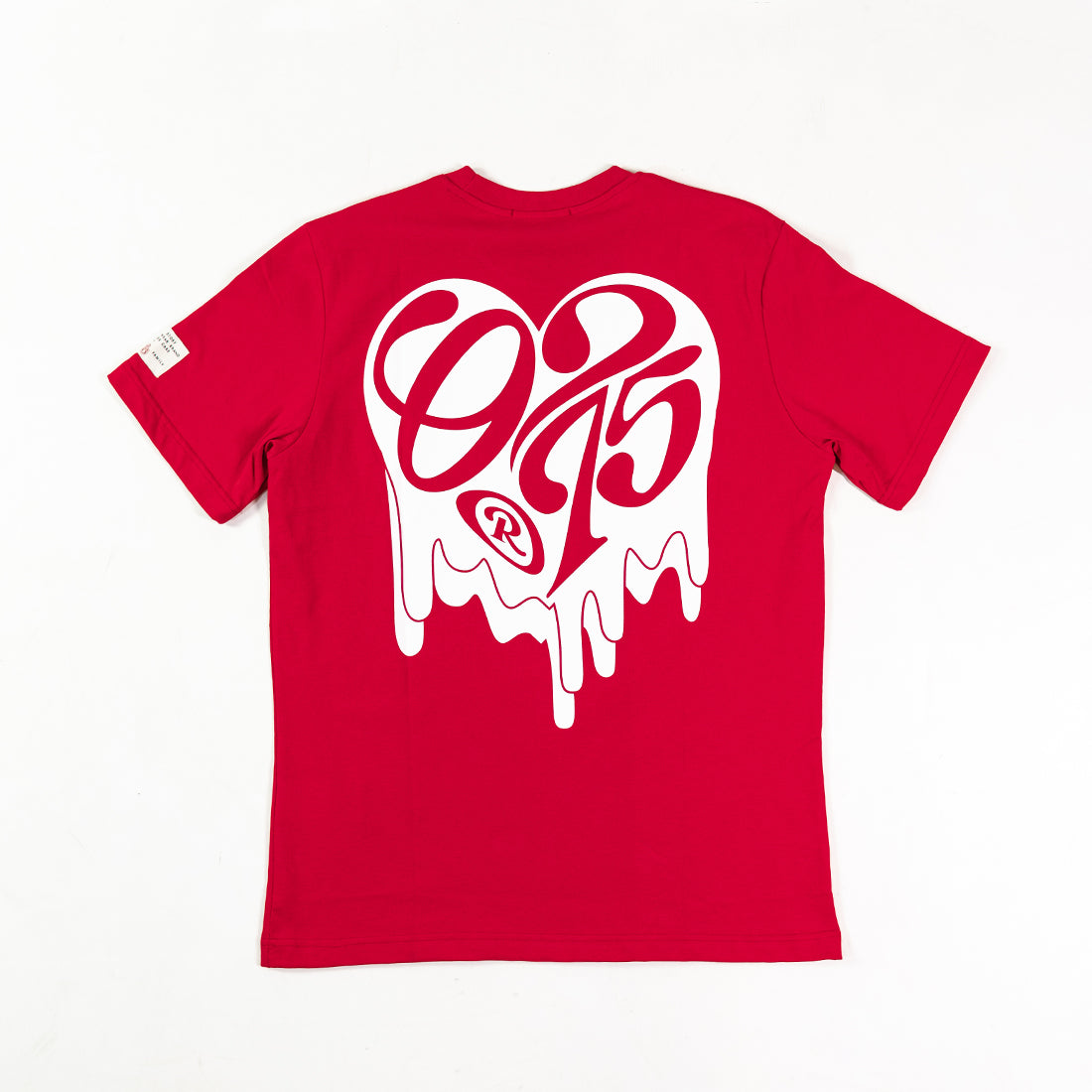 T-shirt a maniche corte 0275 - Heart tee-Rosso