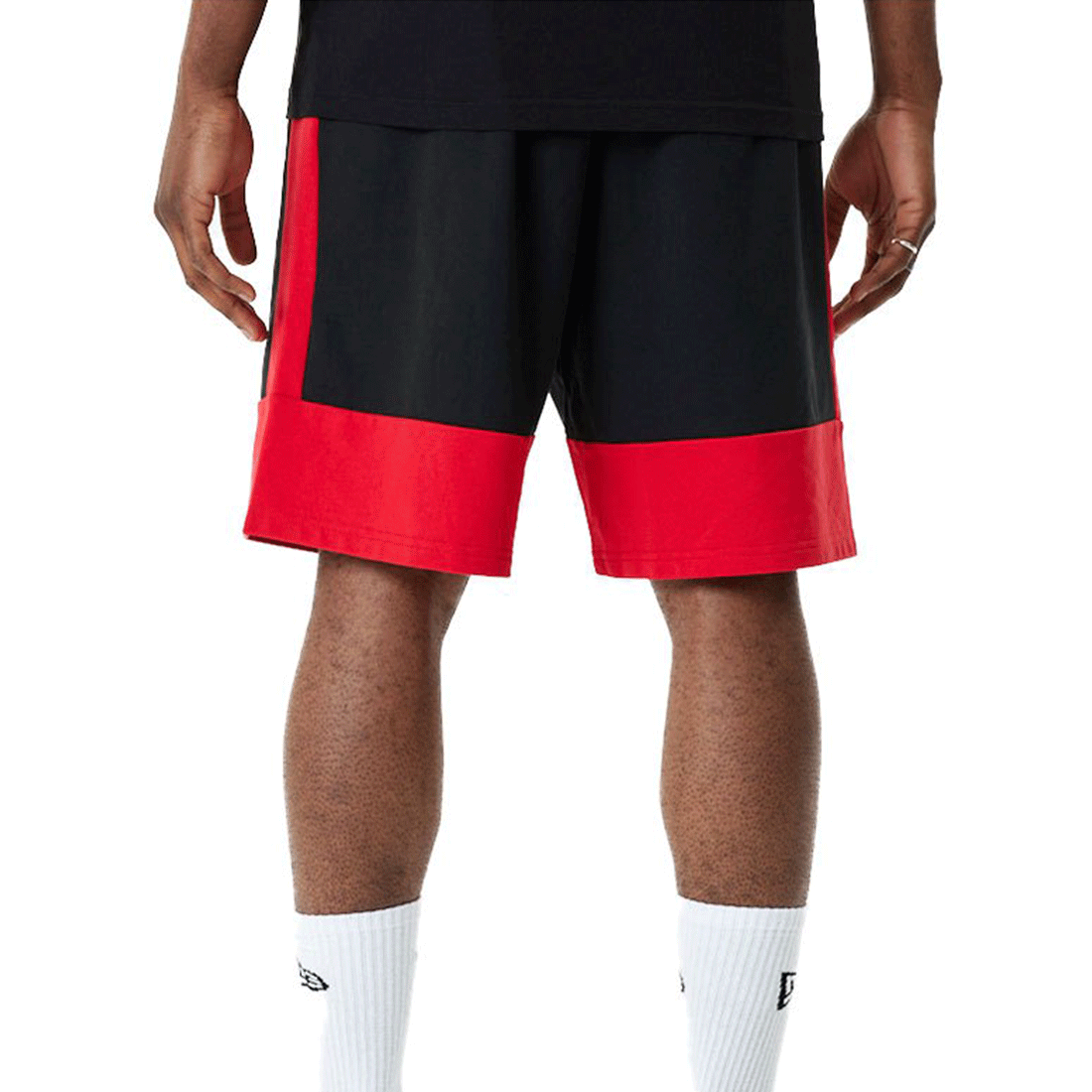 Pantaloncini New Era - Colour Block Shorts -Nero