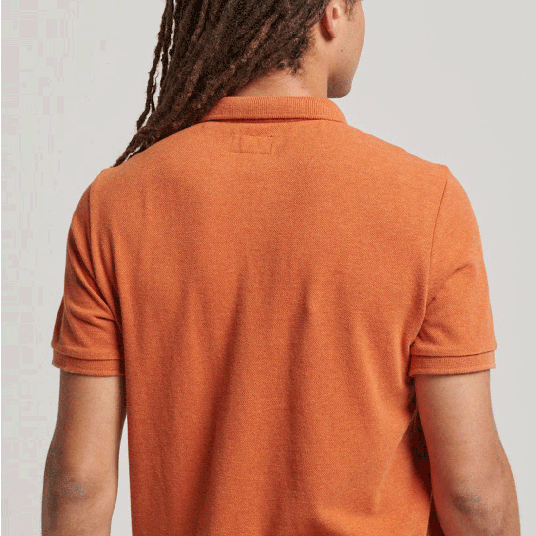 Superdry Short Sleeve Polo Shirt - Vintage Destroy - Orange
