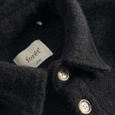 Camicione in lana Forét - Ivy Overshirt-Grigio