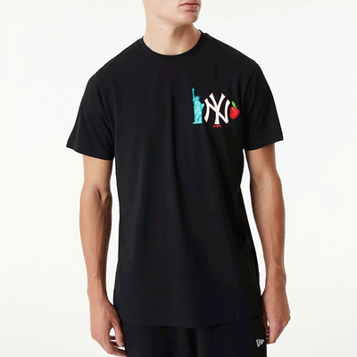T-shirt a maniche corte New Era - MLB City Graphic Yankees tee -Nero