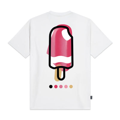 Dolly Noire Unisex Short Sleeve T-Shirt - Strawberry Mambo Tee - White