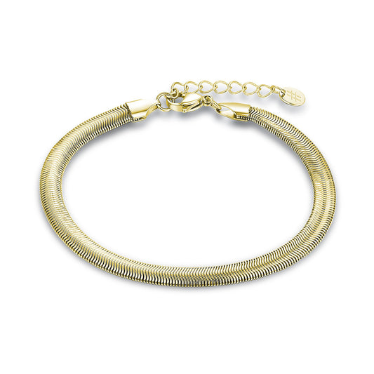 Gold snake chain bracelet - BrandGioielli-Oro