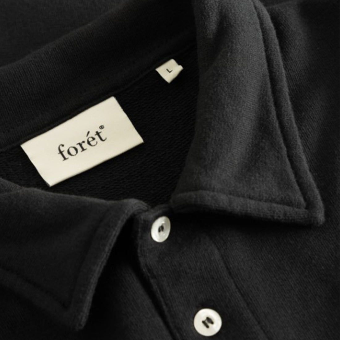 Felpa girocollo Forét - Herb Polo Sweatshirt -Nero