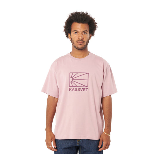 Rassvet Short Sleeve T-Shirt - Big Logo Tee-Pink