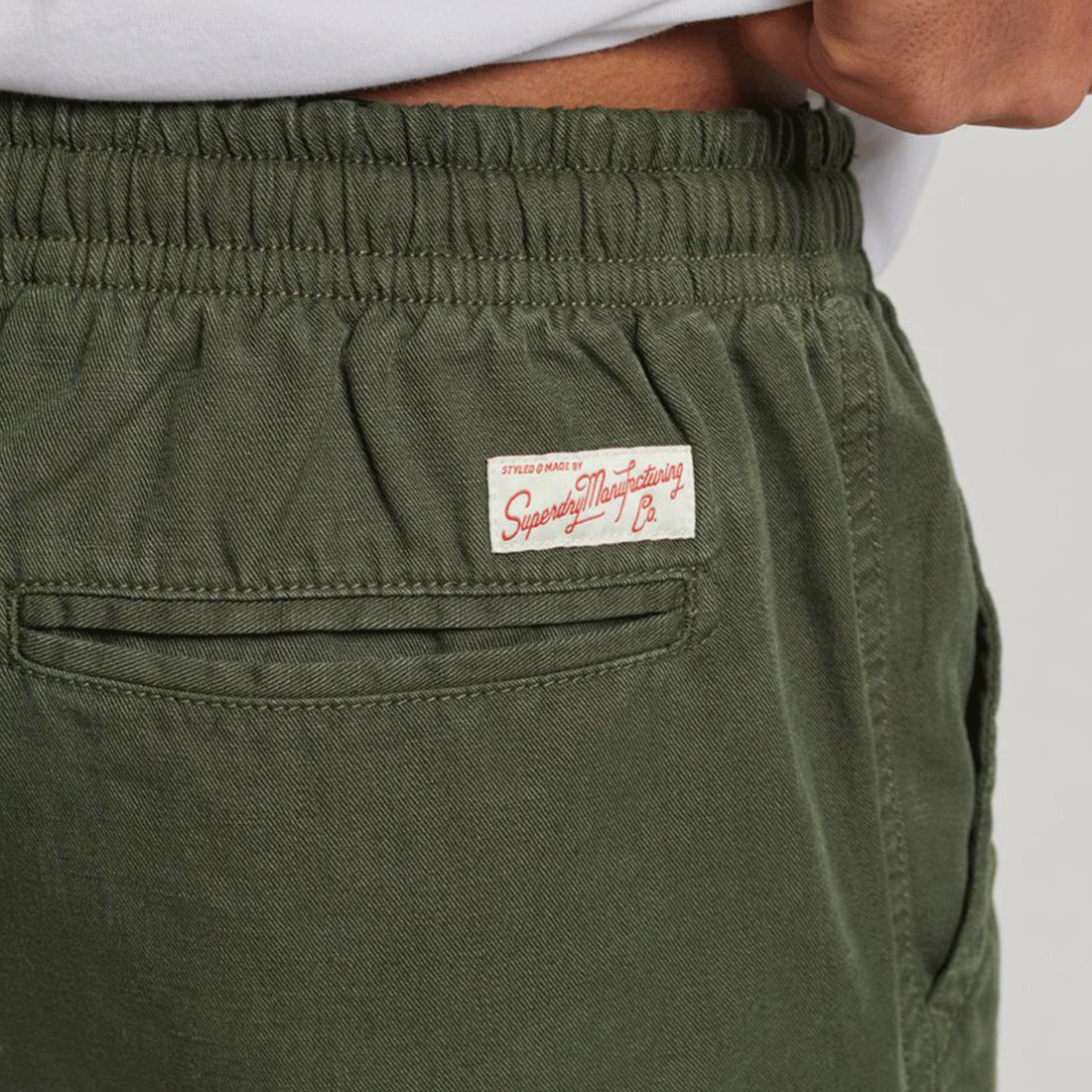 Pantaloncini Superdry - Vintage Overdyed Shorts-Verde