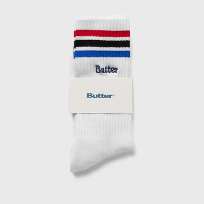 Calzini Butter Goods - Stripes Socks-Bianco