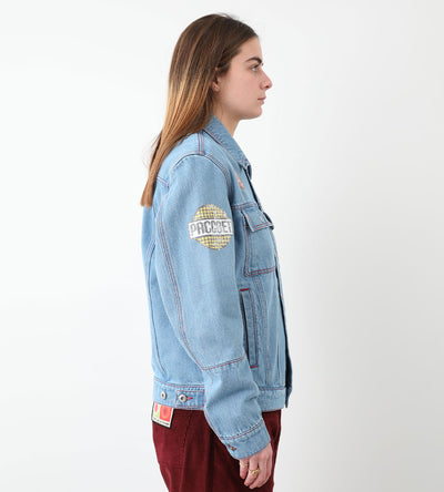Giacca jeans Paccbet (Rassvet) - Varsity Denim Jacket -Azzurro